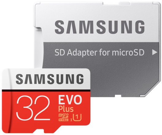 Samsung microSDXC 32GB EVO Plus UHS-I Class 10 + SD-Адаптер (MB-MC32GA/RU)