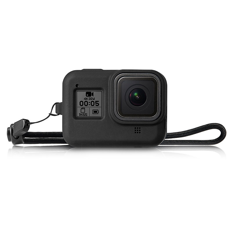 Силиконовый чехол MSCAM Protective Silicone Case + Wrist Strap For GoPro Hero 8 Black