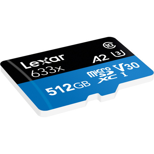 Карта памяти Lexar microSDXC 512GB High-Performance 633x UHS-I + SD-Адаптер (LSDMI512BBNL633A)