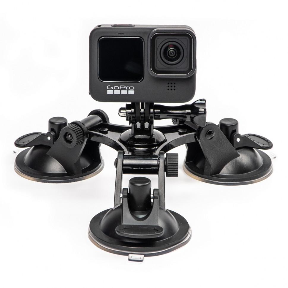 Тройная присоска средняя MSCAM Removable Tri-Angle Suction Cup для экшн камер GoPro, SJCAM, DJI
