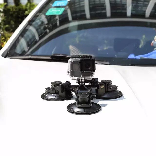 Большая тройная присоска MSCAM Tri-Angle Suction Cup Mount для экшн камер GoPro, SJCAM