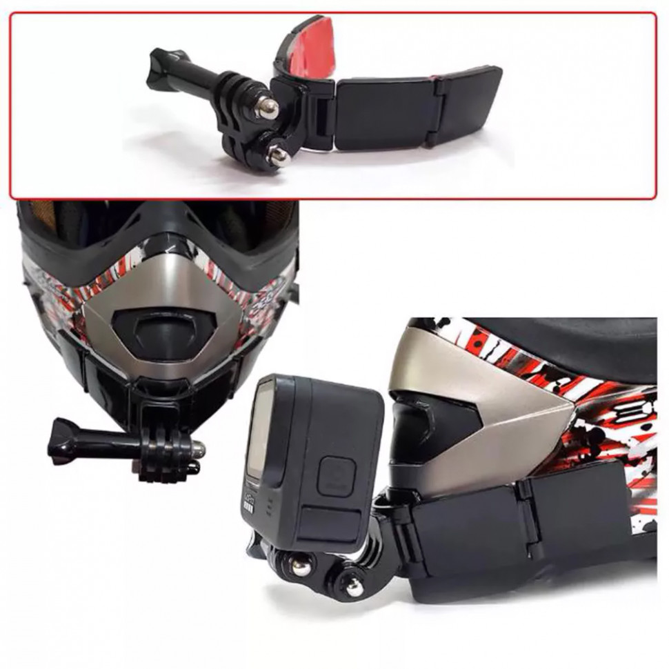 Крепление на шлем, подбородок MSCAM Type Helmet Mount для экшн камер GoPro, SJCAM, DJI