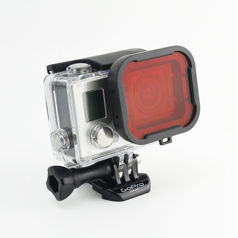 Фильтр красный MSCAM Red Light Filter for GoPro HERO4, HERO3+