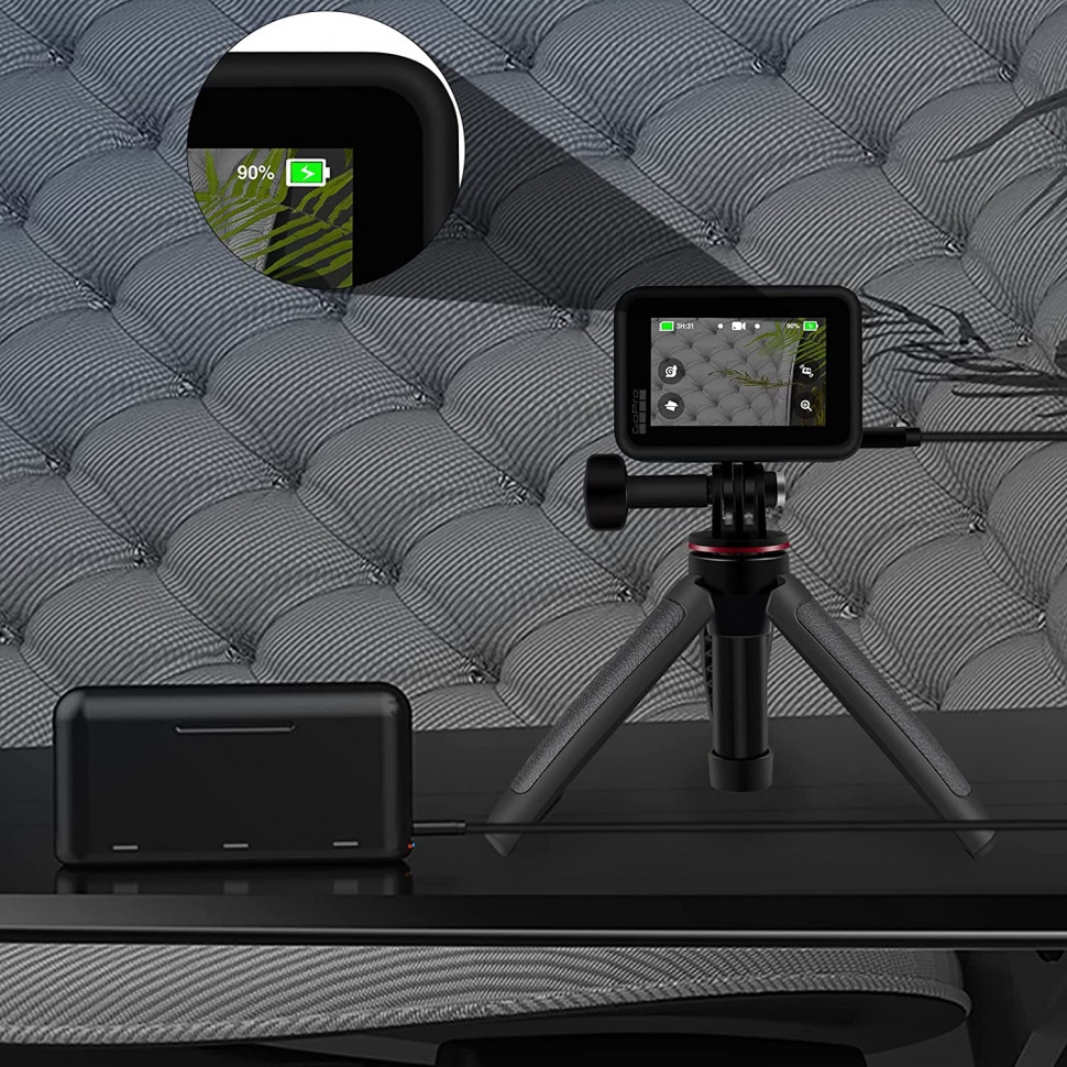 Тройное зарядное устройство Jeebel Battery Charger для Hero 12, Hero 11, Hero 10, Hero 9