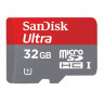 SanDisk microSDHC 32GB Ultra UHS-I Class 10 + SD-Адаптер (SDSQUNC-032G-AN6IA)