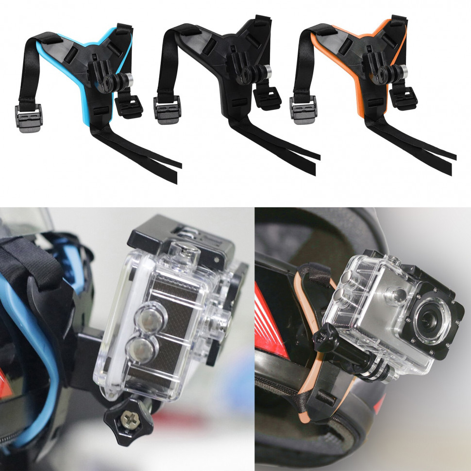 Крепление на шлем, подбородок  MSCAM Motorcycle Strap для экшн камер GoPro, SJCAM, DJI
