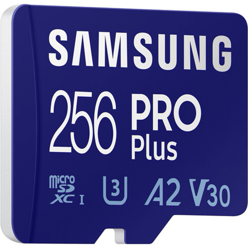 Карта памяти Samsung 256GB microSDXC Class 10 UHS-I U3 V30 A2 PRO Plus + SD Adapter (MB-MD256KA/RU)