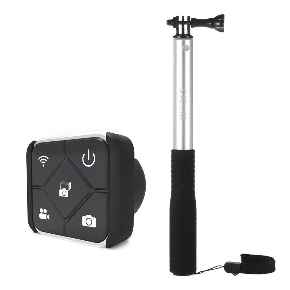 Пульт ДУ с моноподом SJCAM Remote Control Selfie Stick for SJCAM M20, SJ6, SJ7, SJ8, SJ9, SJ10 (с ремешком)