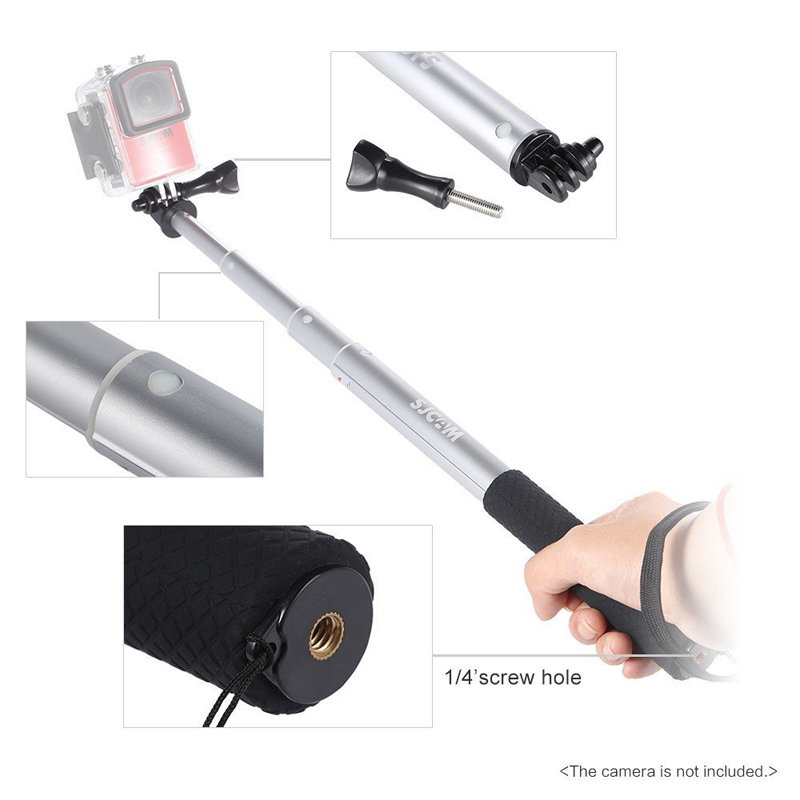 Пульт ДУ с моноподом SJCAM Remote Control Selfie Stick for SJCAM M20, SJ6, SJ7, SJ8, SJ9, SJ10 (с ремешком)