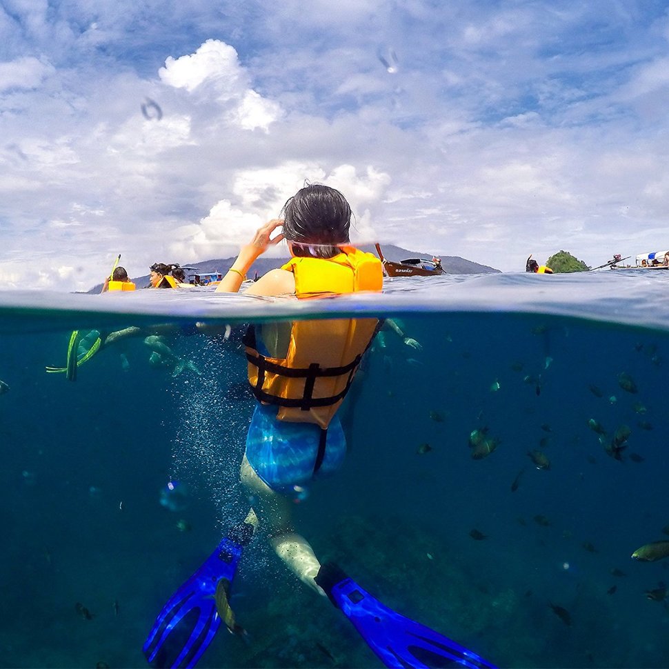 Водонепроницаемый чехол-купол с линзой Telesin Dome Port for GoPro Hero3+,Hero4