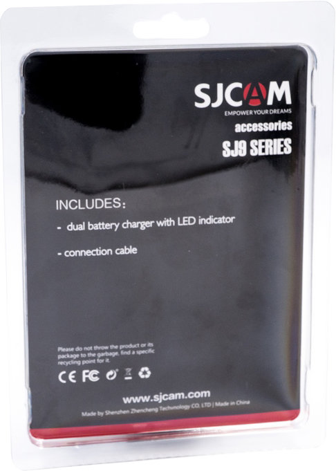 Двойное зарядное SJCAM Dual-slot Battery Charger for SJ9, SJ10 series