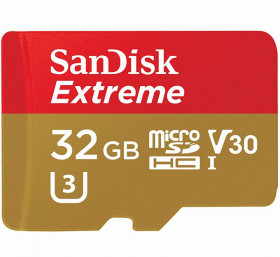 SanDisk microSDHC 32GB Extreme UHS-I Class 10 + SD-Адаптер (SDSQXVF-032G-GN6MA)