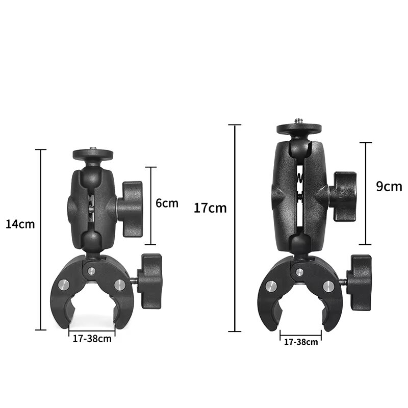 Шарнирное крепление-щипцы на трубу MSCAM Motorcycle Clip Bracket S для екшн-камер GOPRO, SJCAM, DJI, INSTA360