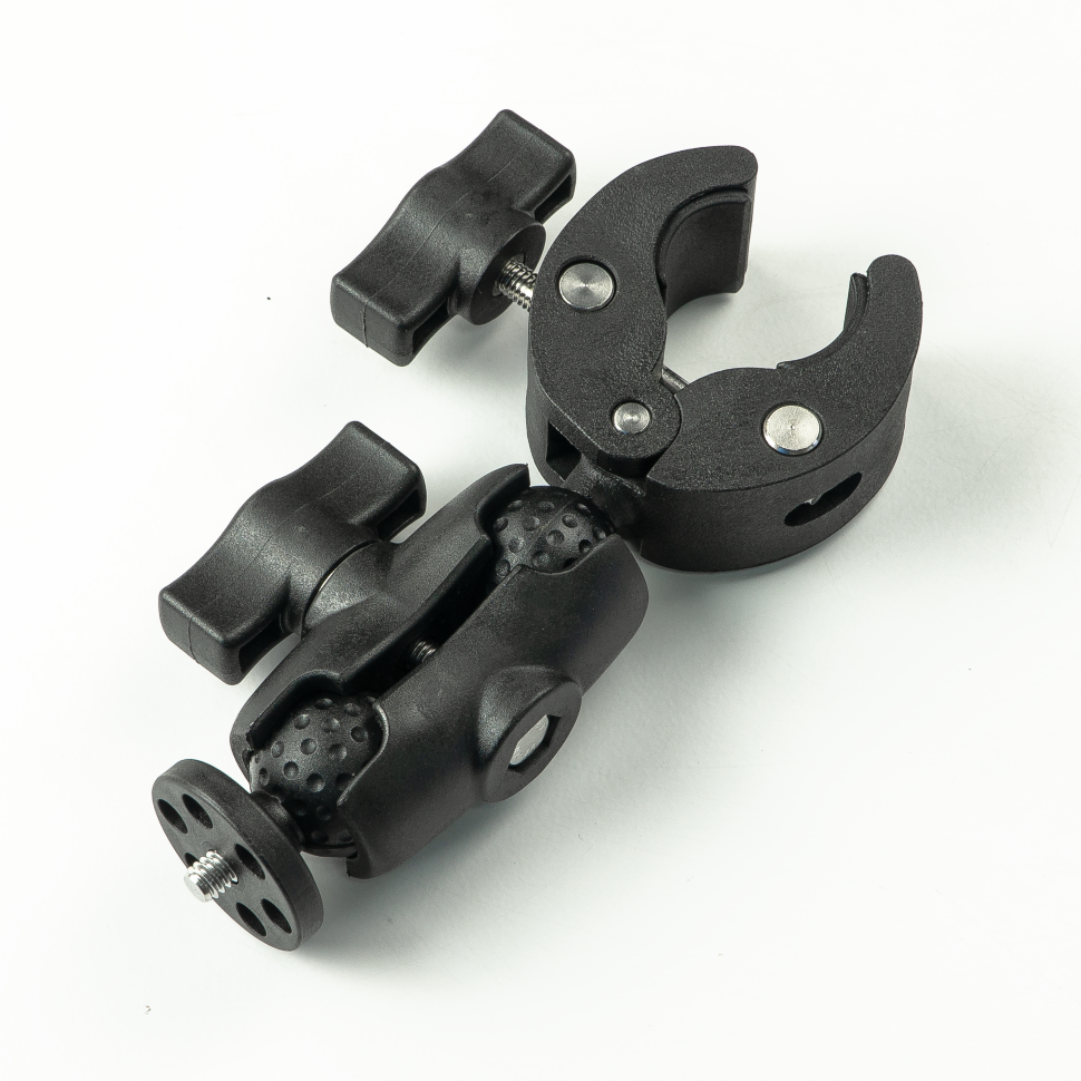 Шарнирное крепление-щипцы на трубу MSCAM Motorcycle Clip Bracket S для екшн-камер GOPRO, SJCAM, DJI, INSTA360