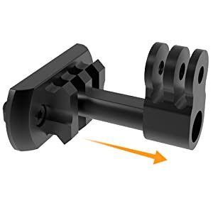 Крепление 2в1 на цевье M-Lok и планку Пикатинни (боковой) для GoPro / DJI / SJCAM