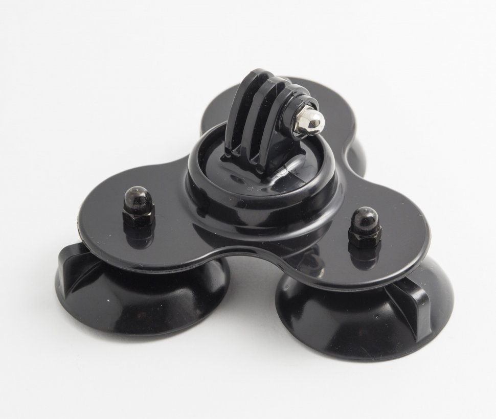 Тройная присоска компактная MSCAM Triple Suction Cup Mount для экшн камер GoPro, SJCAM, DJI