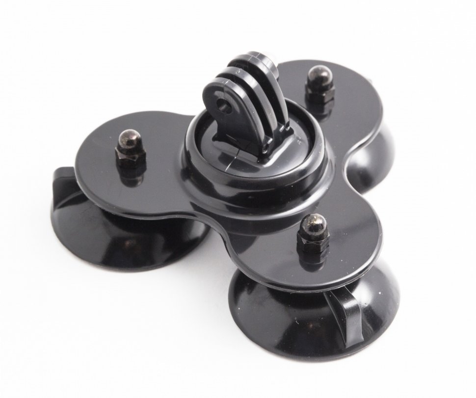 Тройная присоска компактная MSCAM Triple Suction Cup Mount для экшн камер GoPro, SJCAM, DJI