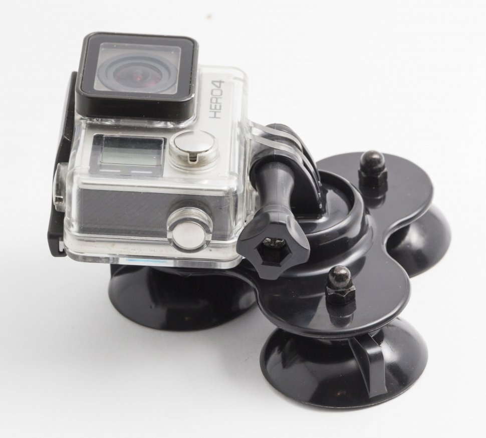Тройная присоска компактная MSCAM Triple Suction Cup Mount для экшн камер GoPro, SJCAM, DJI
