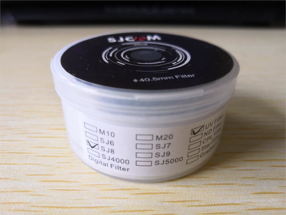 УФ-объектив 40,5мм SJCAM для SJ8 Pro / SJ8 Plus / SJ8 Air