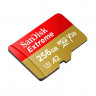 Карта памяти SanDisk 256GB Extreme microSDXC UHS-I (без SD адаптера) (SDSQXAV-256G-GN6MN)