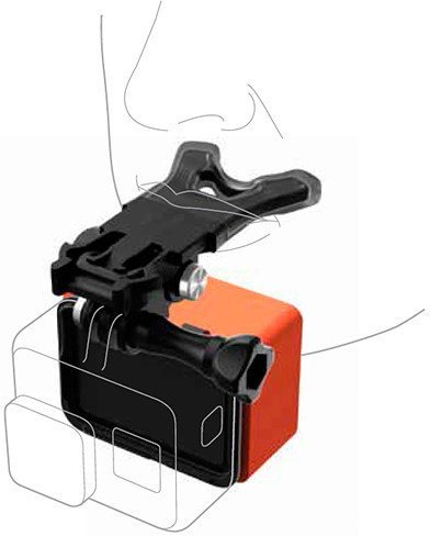 Крепление для челюсти GoPro Bite Mount & Floaty for Hero 5\6\7 (ASLBM-001)